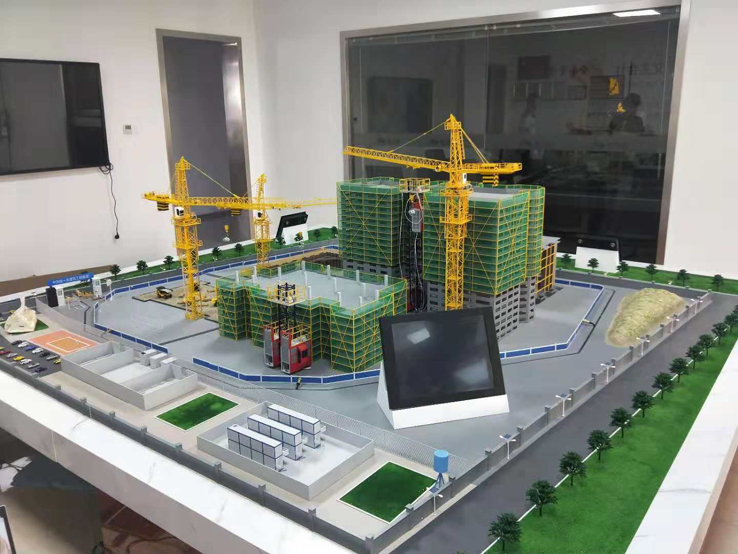 乾安县建筑施工场景模型